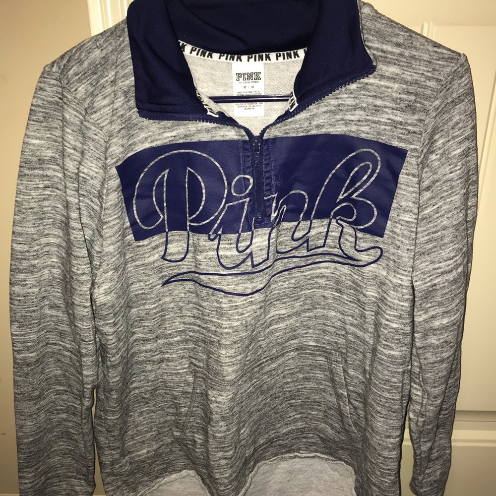 PINK Gray Sweat Jacket